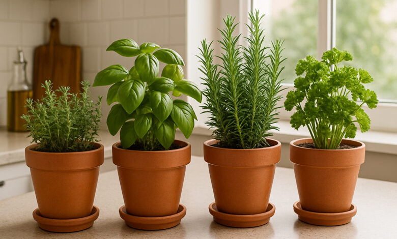 cultivar temperos em vasos